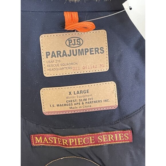 Parajumpers Jacket Coat Womens Size XL Kodiak Base Down Black Fur Hood - Picture 9 of 12